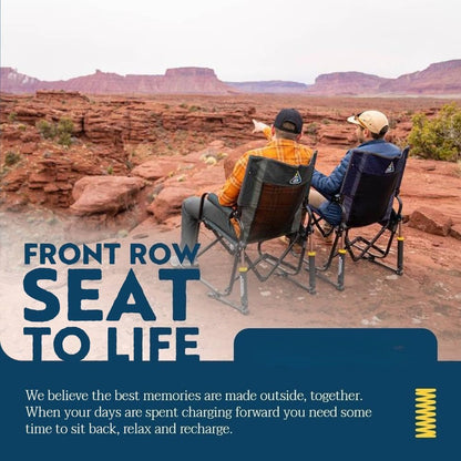 Portable Rocking Chair - Navy Topo