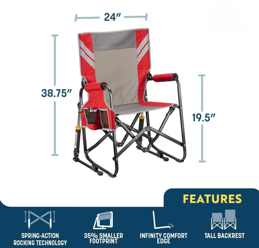 Portable Rocking Chair - Navy Topo