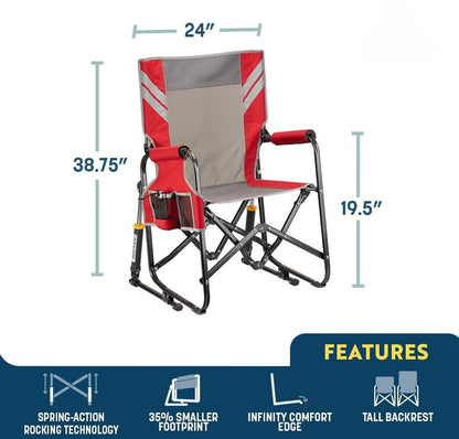Portable Rocking Chair - Navy Topo