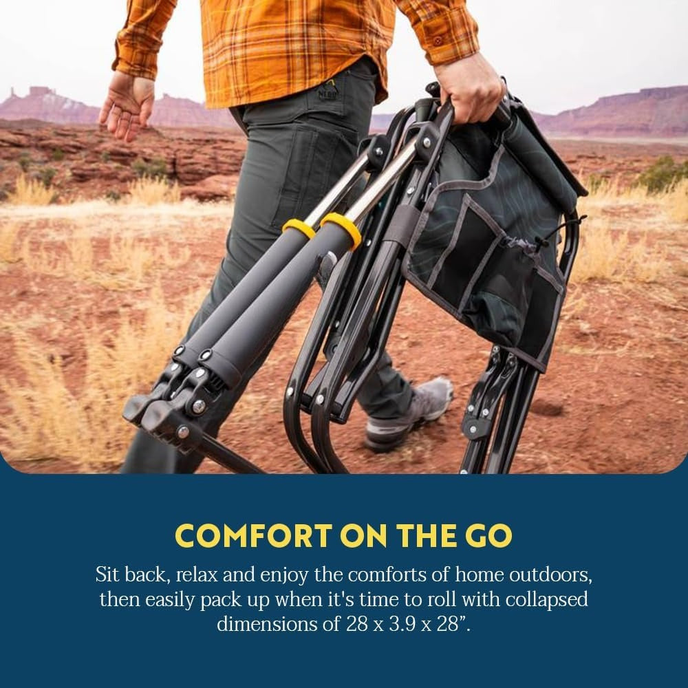Portable Rocking Chair - Navy Topo